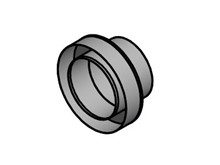 Anschlussstück isoliert, für Schornstein/Wandfutter Ø innen 150mm