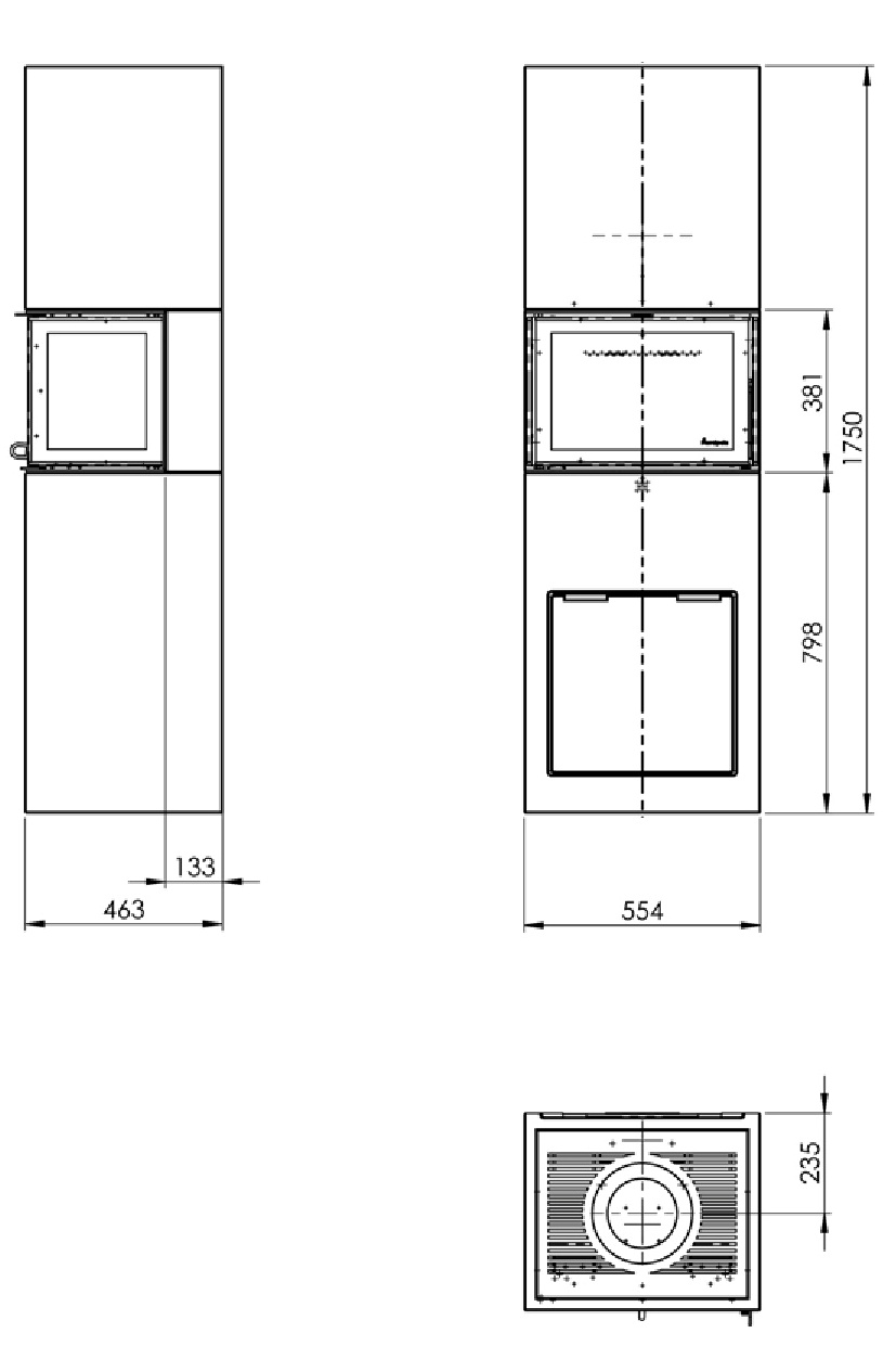Maßzeichnung Nordpeis Praha