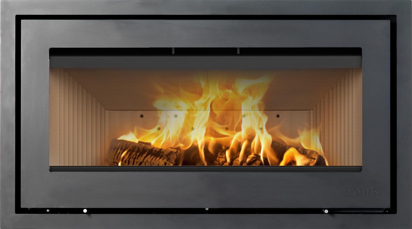 Lotus H470 W Kamineinsatz grau