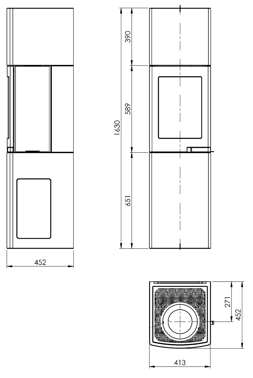 Maßzeichnung Nordpeis Lisboa 5KW