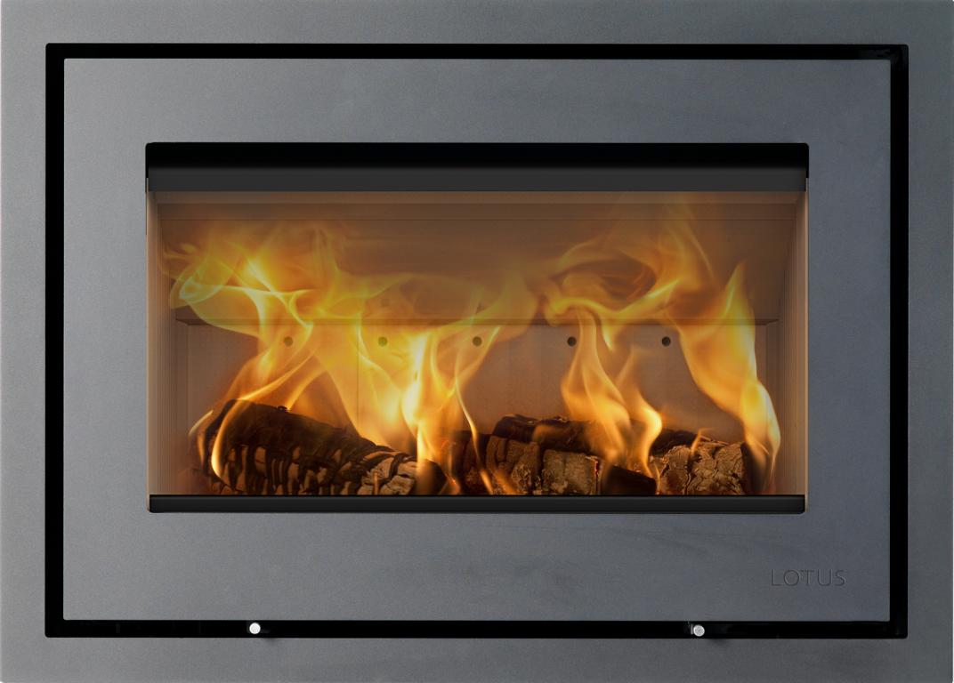 Lotus H470 Kamineinsatz grau