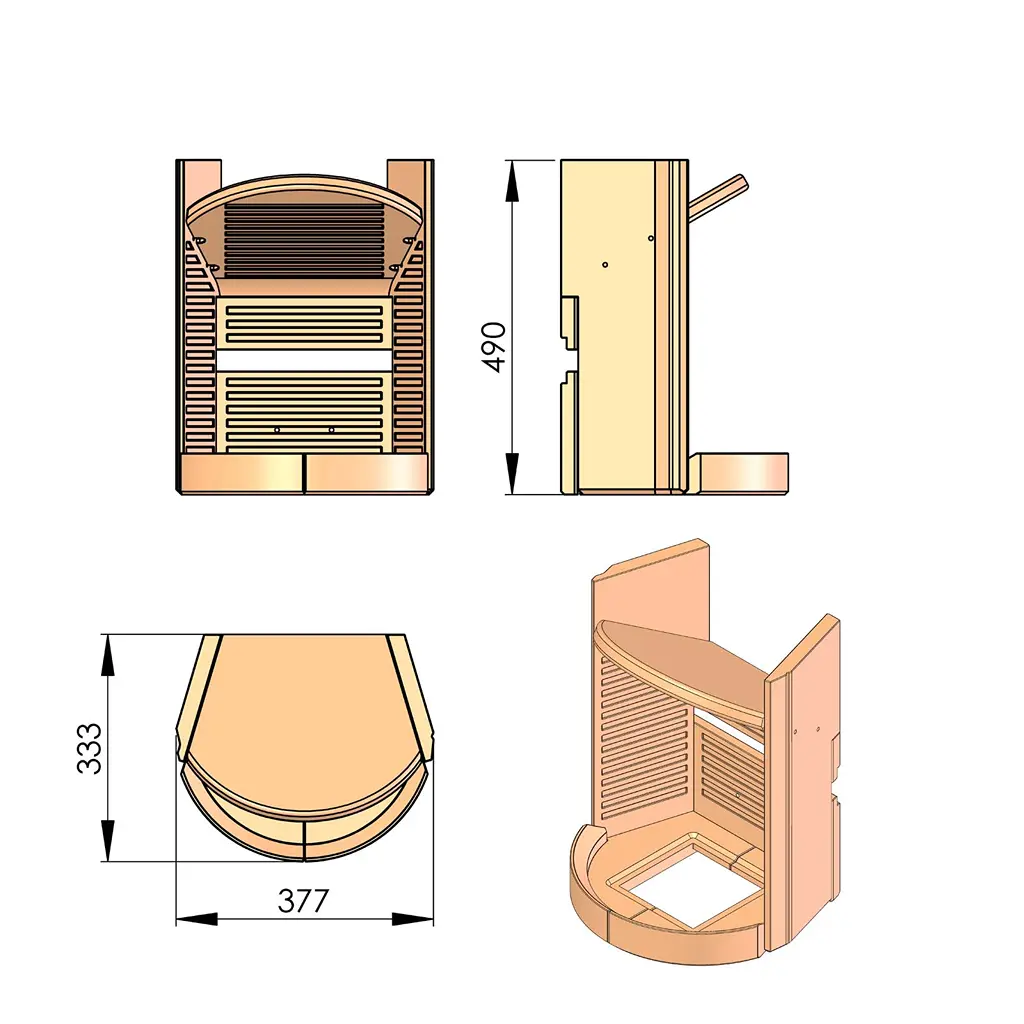 TT70 Serie Vermiculitesatz komplett