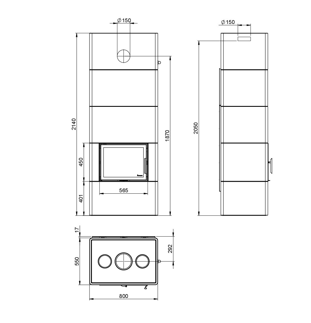 Maßzeichnung Nordpeis Salzburg L Basic +1