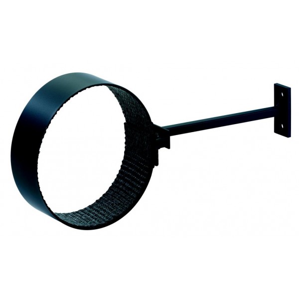 Wandhalter mit Rohrschelle für Rauchrohr isoliert