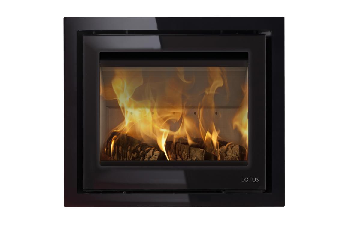 Lotus H570 Kamineinsatz Front Black Magic