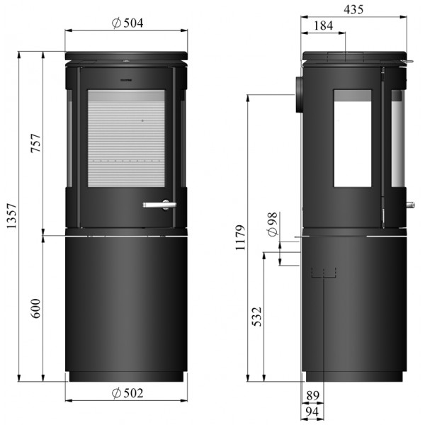 Maßzeichnung Morsø 7993