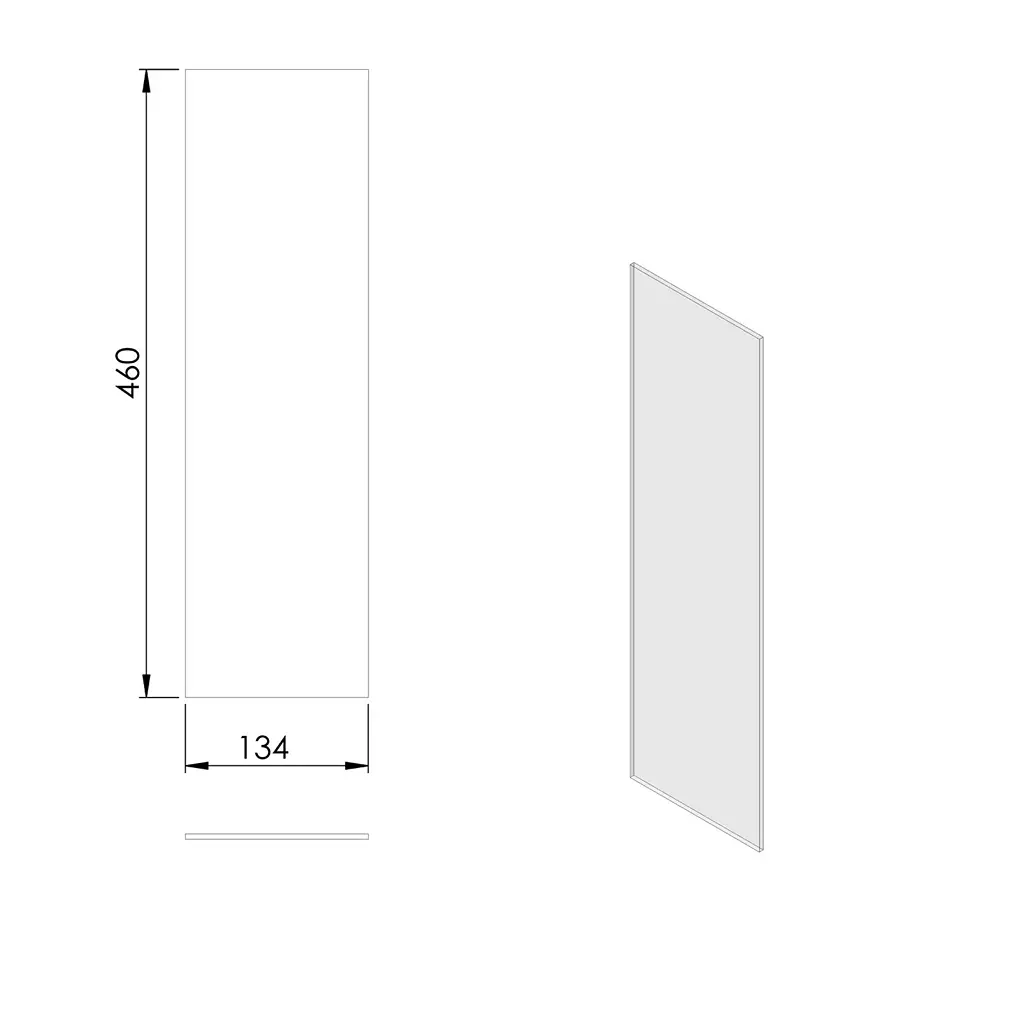 TT44G-Seitenglas aussen (gebogen)