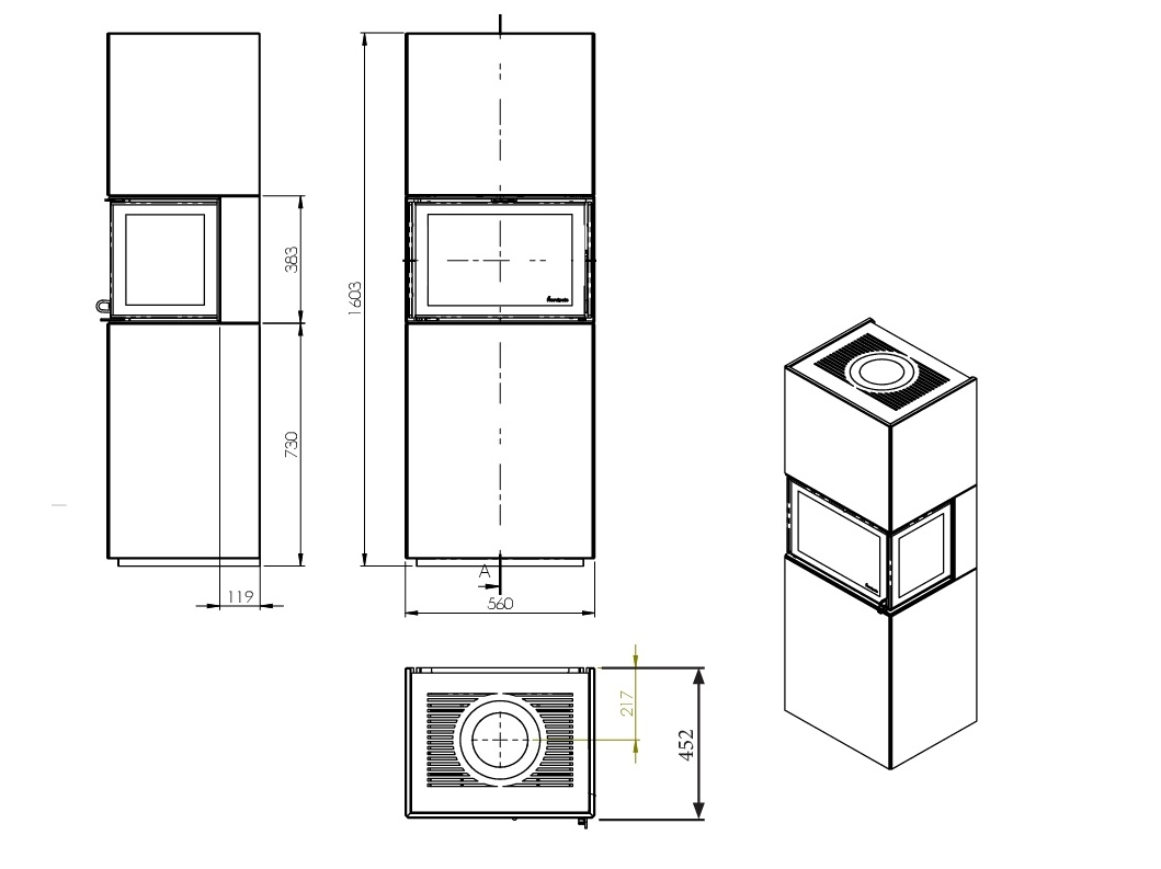 Maßzeichnung Nordpeis Cannes