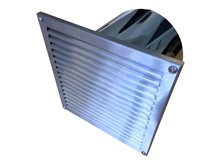 Außenluftgitter 21X21cm mit Stutzen Ø150