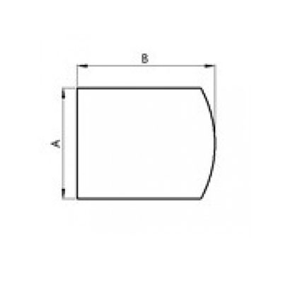 Stahlbodenplatte flacher Bogen